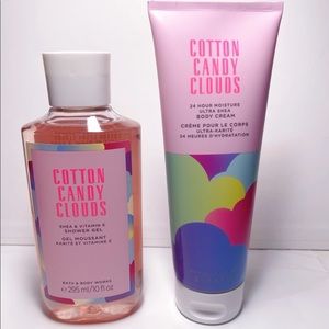 Bath and Body Works Cotton Candy Clouds Set